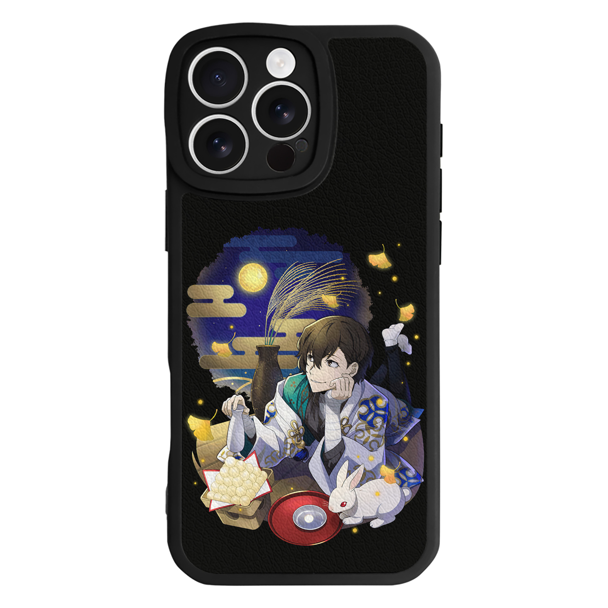 （画像用） 文豪ストレイドッグス Bungo Stray Dogs 【iPhone 16シリーズ対応】シリコンスマホケース（レザー調） 材質：シリコン